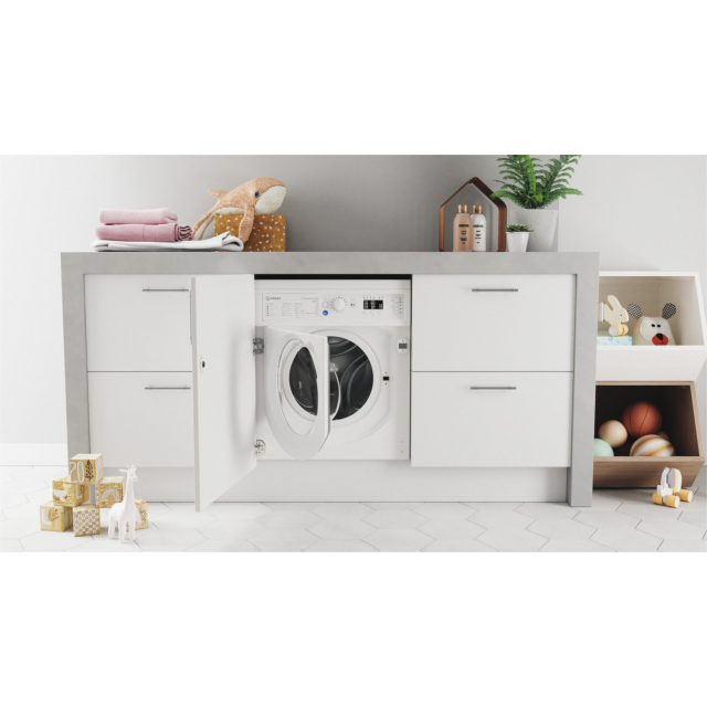 Indesit BI WMIL 81485 U BIWMIL81485UK 8kg 1400 Spin Built In Washing Machine