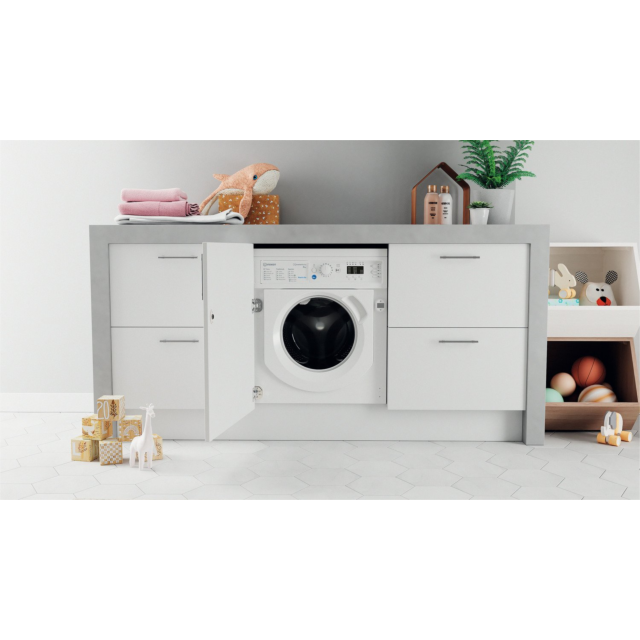 Indesit BI WMIL 81485 U BIWMIL81485UK 8kg 1400 Spin Built In Washing Machine