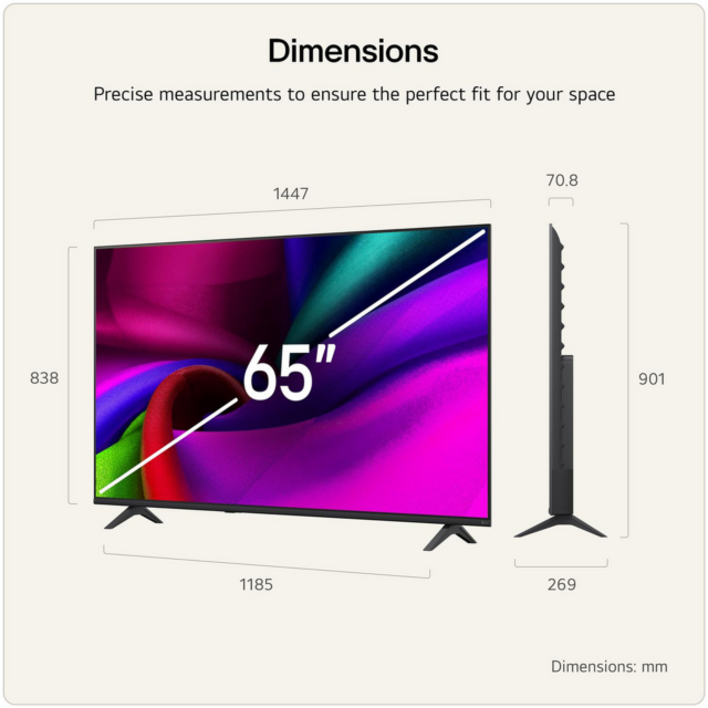 LG 65NU900B6LA 65 Inch 4K UHD Nano AI Smart TV