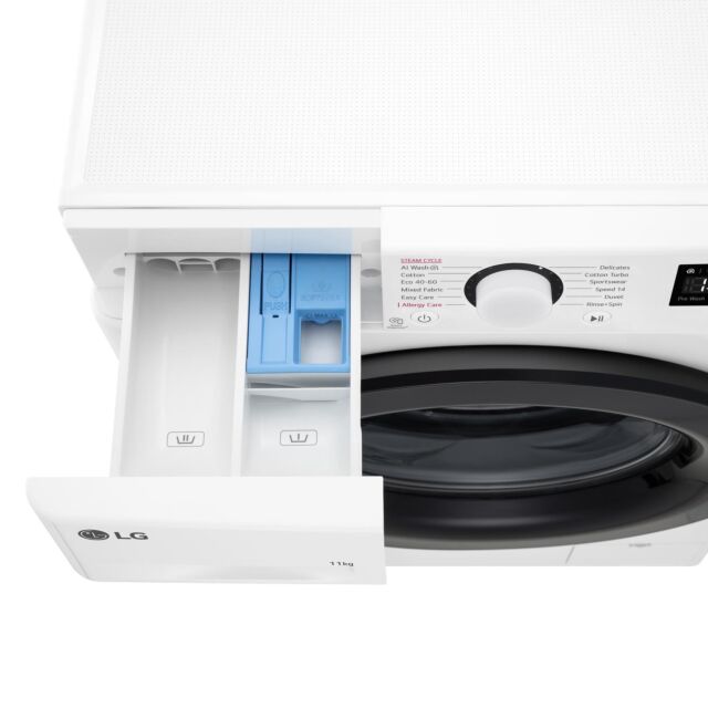 LG F4Y511WBLN1 11kg 1400 Spin Washing Machine - White