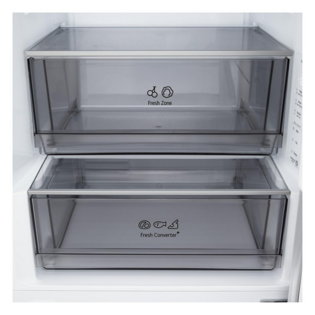 LG GBBSJ2CCPY 375L Fridge Freezer Silver Fit & Max
