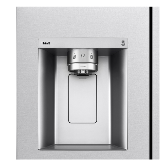 LG GSLV91MBAC 91.3cm Frost Free American Style Fridge Freezer - Metal Sorbet