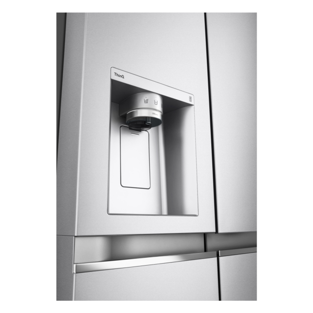 LG GSLV91MBAC 91.3cm Frost Free American Style Fridge Freezer - Metal Sorbet