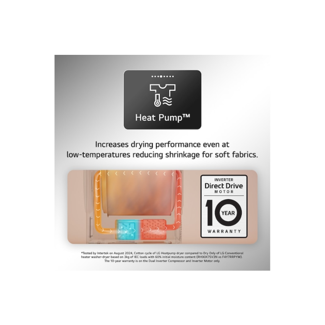 LG RHX7010TBB Freestanding Tumble Dryer