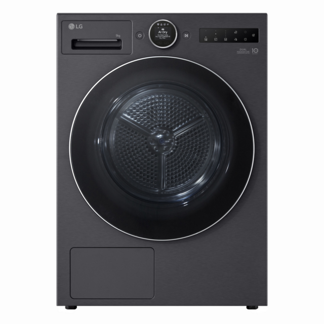 LG RHX9009TBC 9kg Heat Pump Tumble Dryer Black