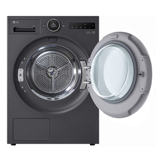 LG RHX9009TBC 9kg Heat Pump Tumble Dryer Black
