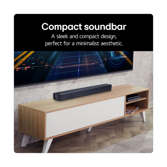 LG SQM1.AGBRLLK 2.0 Channel 40W Black Soundbar Speaker