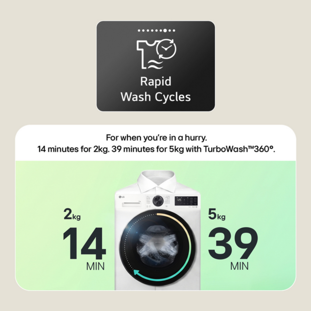LG W4X5016TBB 11kg/6kg AI Direct Drive Washer Dryer