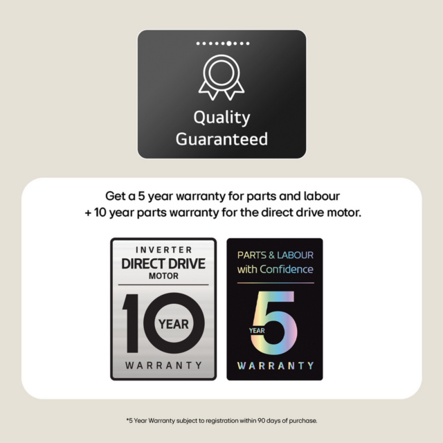 LG W4X5016TBB 11kg/6kg AI Direct Drive Washer Dryer
