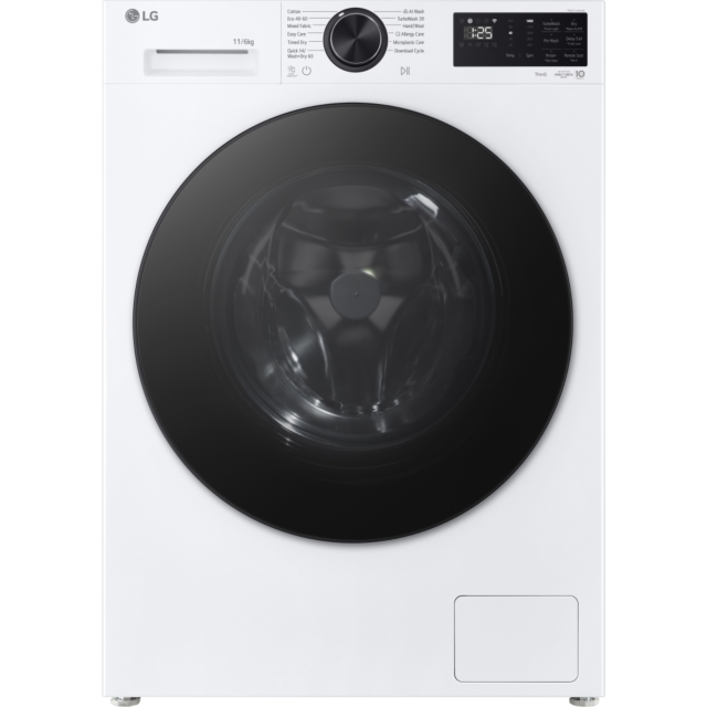 LG W4X5016TLB Series 5 AI Direct Drive™ 11 kg Washer Dryer - White - A-40% / D Rated