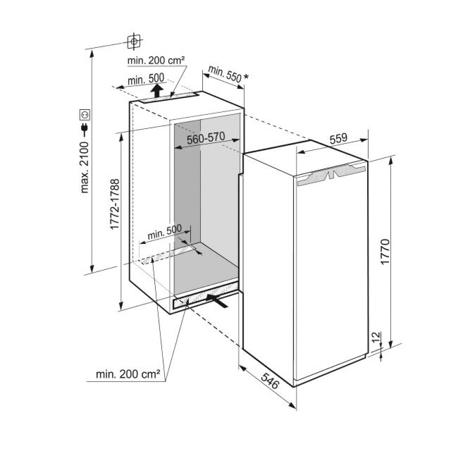 Liebherr IRe5100 Built-In Larder Fridge