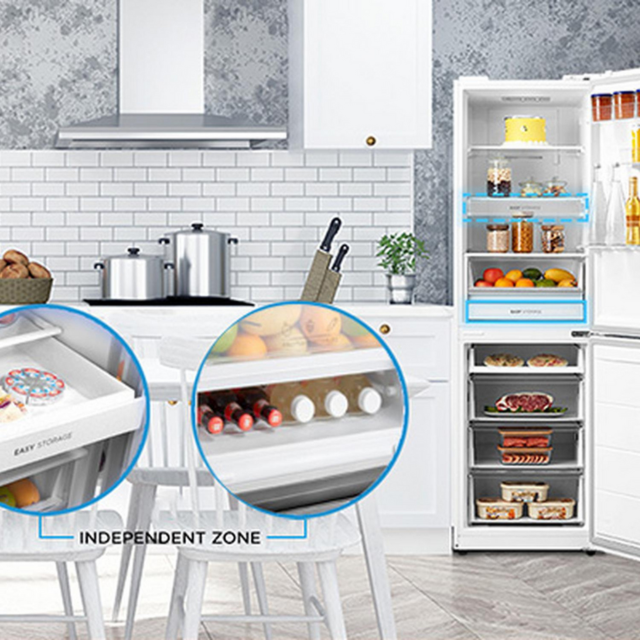 Midea MDRB379FGD01 54.7cm 60/40 No Frost Fridge Freezer