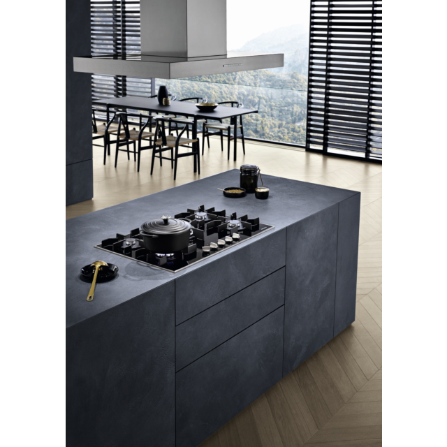 Miele KM3034-1 Black Glass Gas Hob