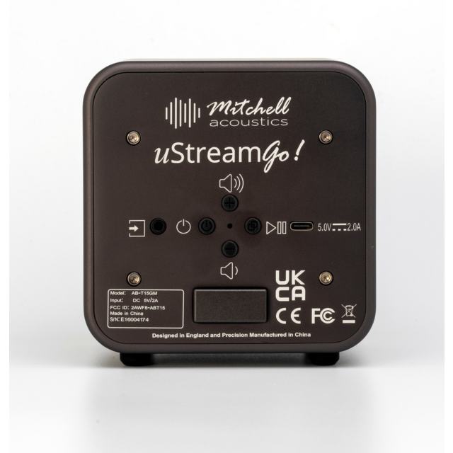 Mitchell Acoustics UStream Go Wireless Speakers Grey