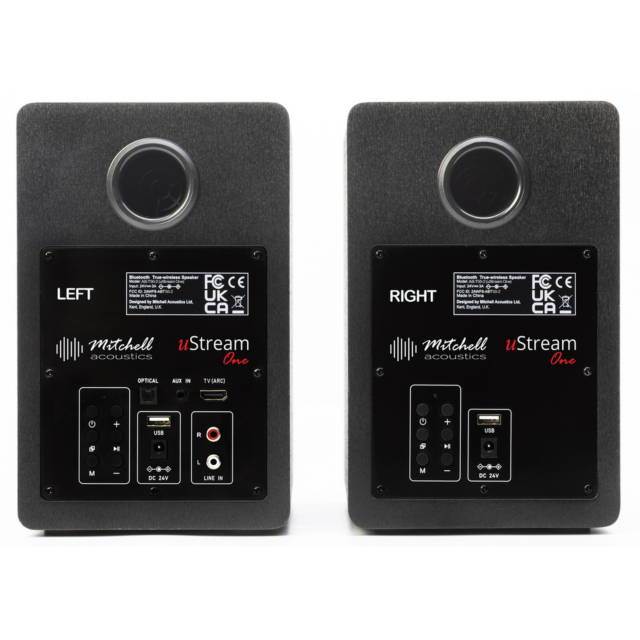 Mitchell Acoustics UStream One Wireless Speakers Black