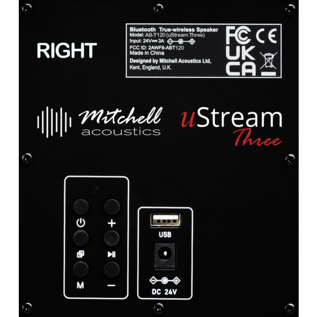 Mitchell Acoustics UStream Three Active Wireless Speakers