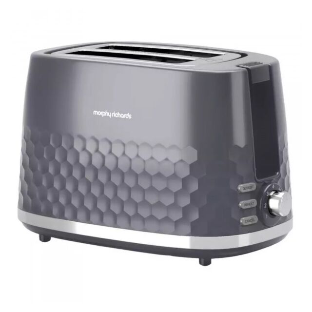 MORPHY RICHARDS 220033 Hive 2 Slice Toaster in Grey