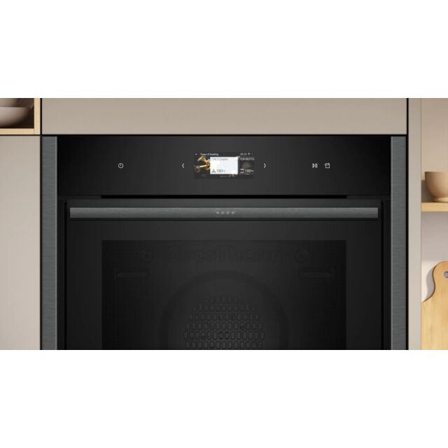 Neff B64FS31G0B 59.6cm Built In Combi Steam Oven - Graphite Grey