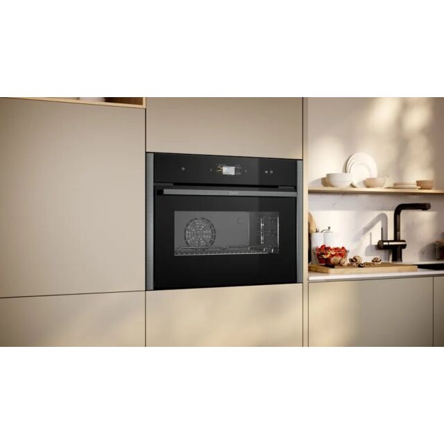 NEFF C24FS31G0B 59.6cm Built In Electric Single Oven - Graphite
