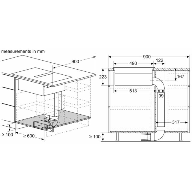 Neff V68FUX4L0 Venting Hob