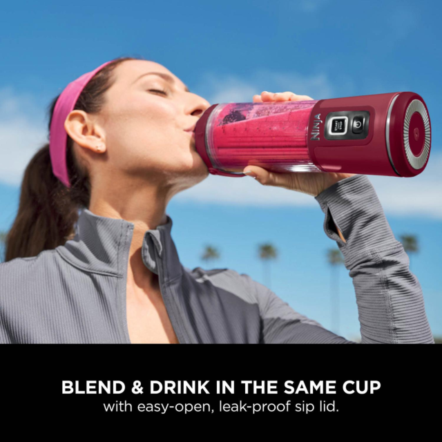 Ninja Blast Compact Cordless Blender Model Cranberry
