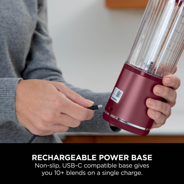 Ninja Blast Compact Cordless Blender Model Cranberry