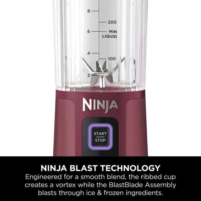 Ninja Blast Compact Cordless Blender Model Cranberry