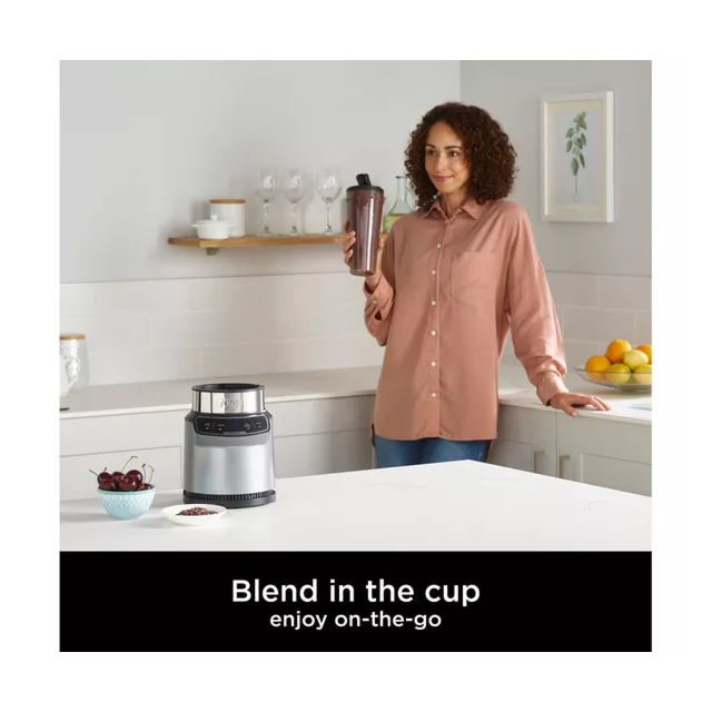 Ninja BN500UK 1000W Compact Motorised Blender Grey