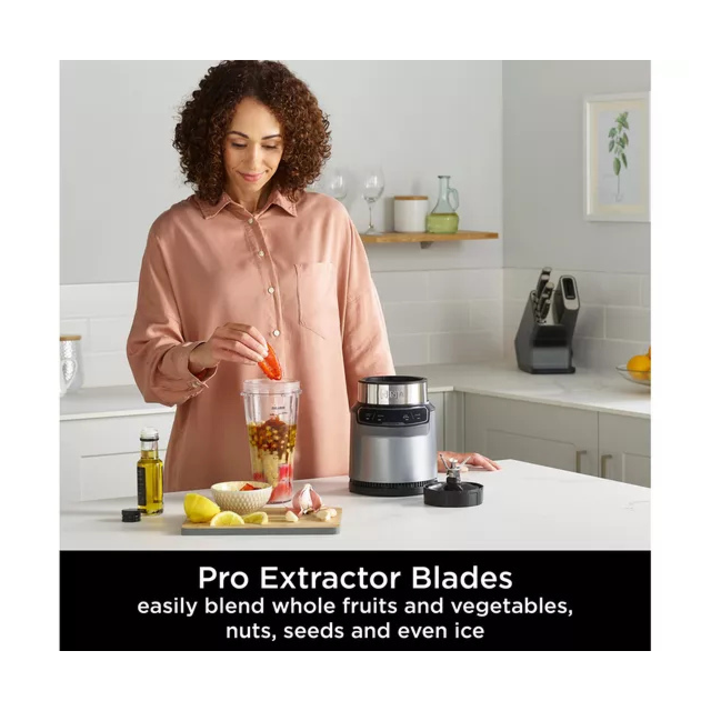Ninja BN500UK 1000W Compact Motorised Blender Grey