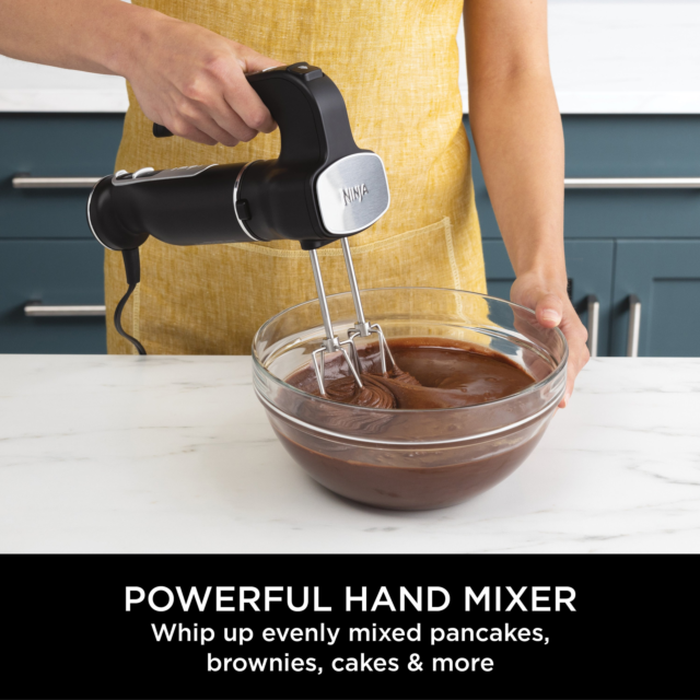 Ninja CI100UK Foodi 3-in-1 Hand Blender, Mixer & Chopper - Black