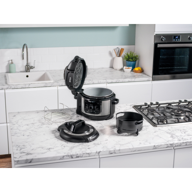 ninja OP350UK Foodi 9-in-1 Multi-Cooker 6L - Black/Sliver