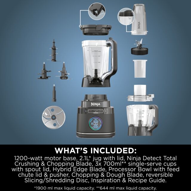 Ninja TB401UK Detect Power Blender Pro with Blendsense Technology - Black