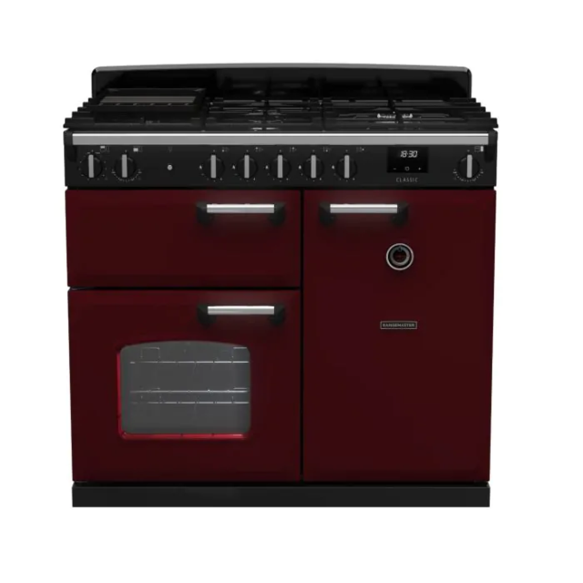 Rangemaster CL100DFPBOR/CM1 14192 Classic 100 DF Boredeaux Chrome