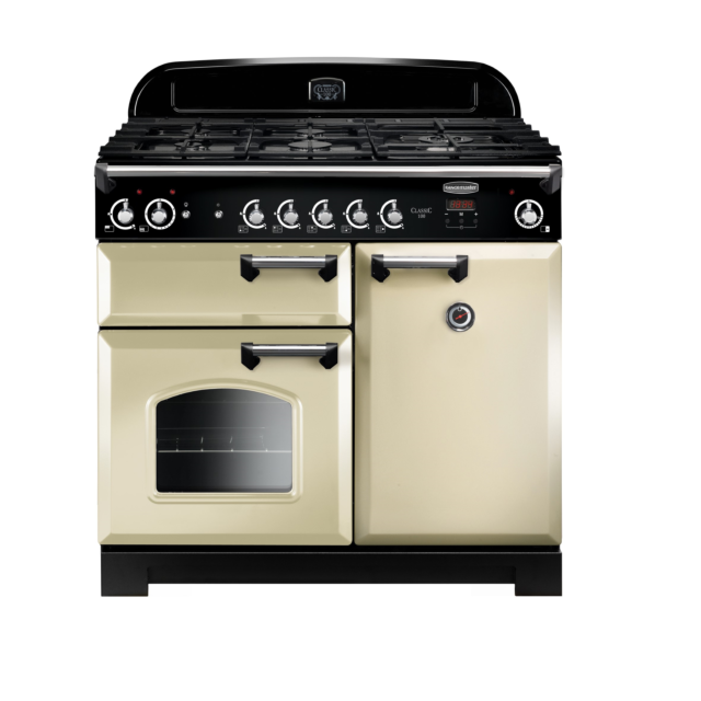 Rangemaster Classic 100 Gas Cream/Chrome CLA100NGFCR/C
