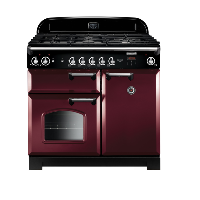 Rangemaster Classic 100 Gas Cranberry/Chrome CLA100NGFCY/C