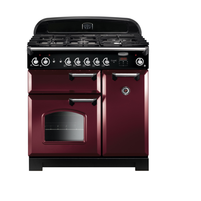 Rangemaster Classic 90NG Cranberry/Chrome CLA90NGFCY/C
