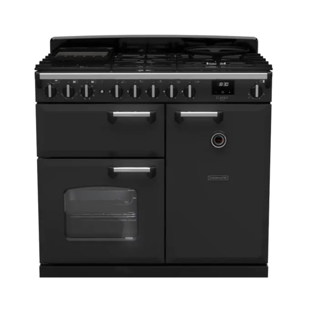 Rangemaster CLDL100DFPCBL/CM1 14639 Classic DLX 100 DF Charcoal Black