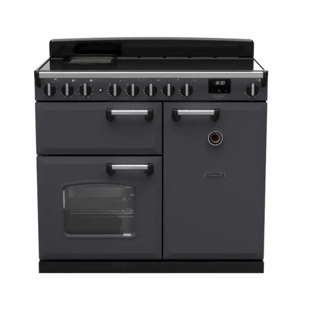 Rangemaster CLDL100EIPSLT/CM1 14674 Classic DLX 100 Ind Slate Chrome