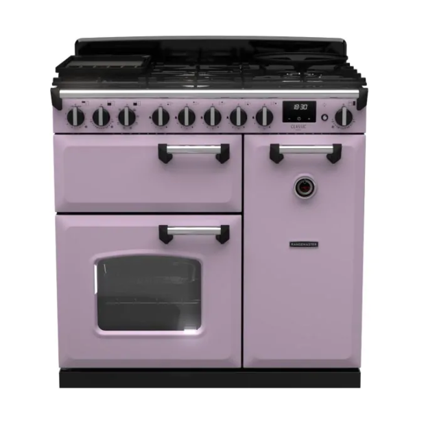 Rangemaster CLDL90DFPHTH/CM1 17799 Classic DLX 90 DF Heather Chrome