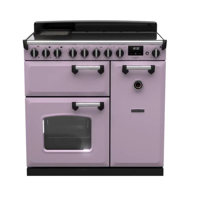 Rangemaster CLDL90EIPHTH/CM1 17805 Classic DLX 90 Ind Heather Chrome