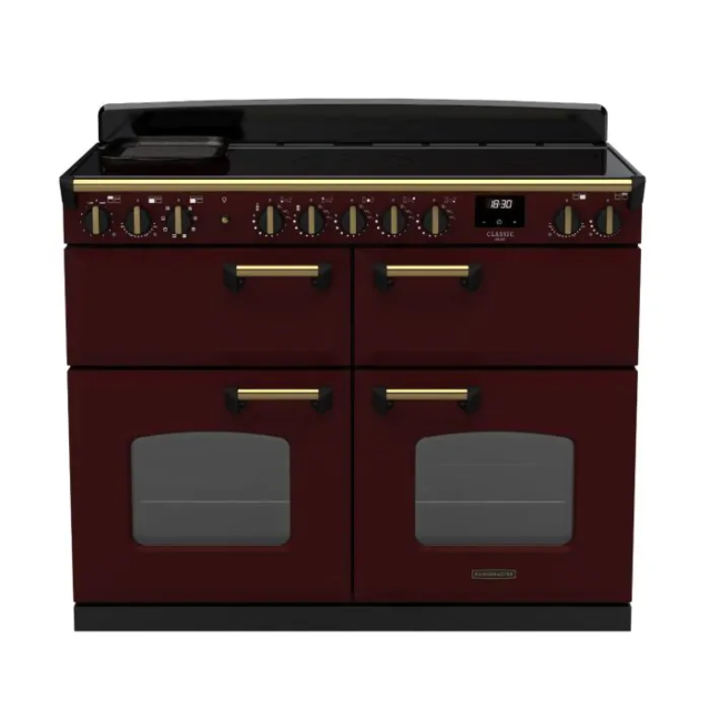 Rangemaster CLDLB110EIPBOR/AB1 18389 Classic DLX BC 110 Ind Bordeaux Antique Brass