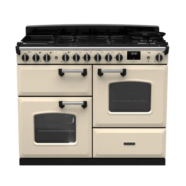Rangemaster CLDLO110DFPPCR/CM1 14711 Classic DLX OC 110 DF Pale Cream Chrome