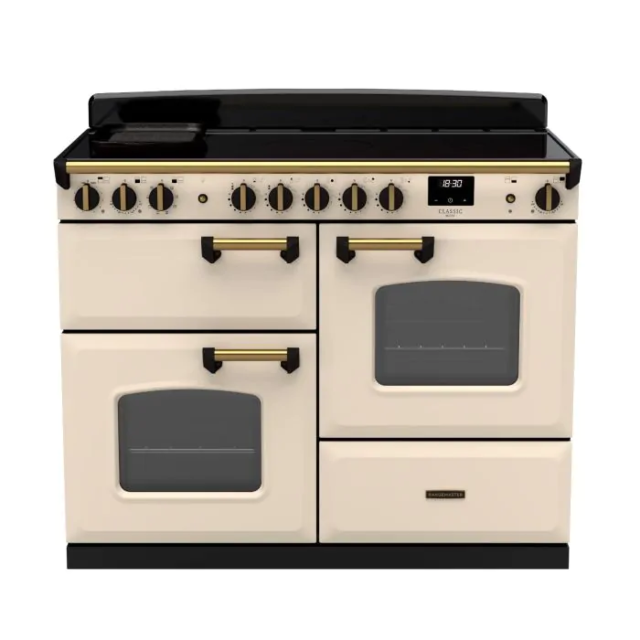 Rangemaster CLDLO110EIPPCR/AB1 18348 Classic DLX OC 110 Ind Pale Cream Antique Brass