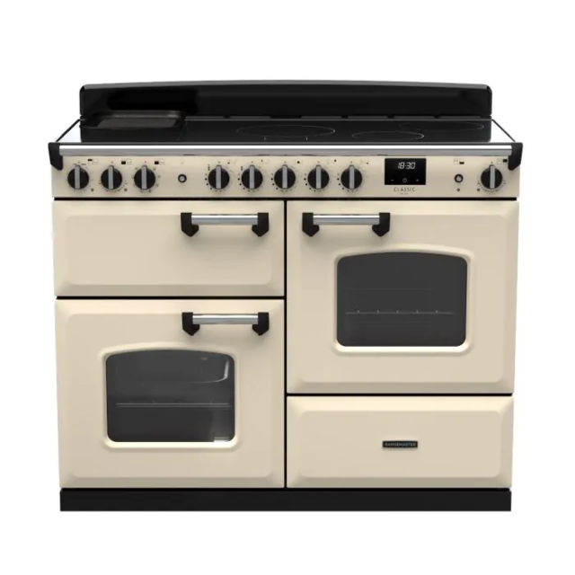 Rangemaster CLDLO110EIPPCR/CM1 14762 Classic DLX OC 110 Ind Pale Cream Chrome