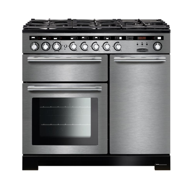 Rangemaster Encore Deluxe 100 Dual Fuel Stainless Steel/Chrome EDL100DFFSS/C
