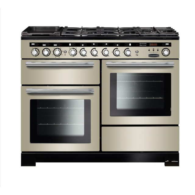 Rangemaster Encore Deluxe 110 Dual Fuel Ivory/Chrome EDL110DFFIV/C
