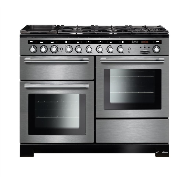 Rangemaster Encore Deluxe 110 Dual Fuel Stainless Steel/Chrome EDL110DFFSS/C