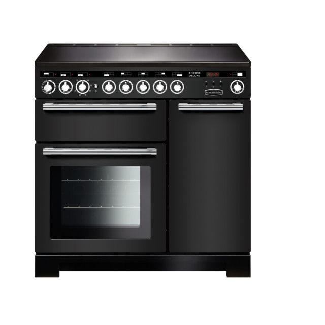 Rangemaster Encore Deluxe 90 Induction Charcoal Black/Chrome EDL90EICB/C