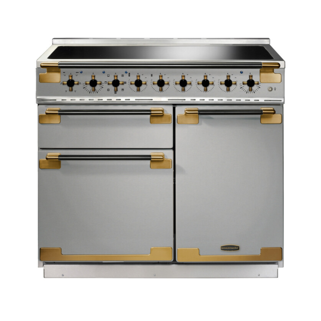 Rangemaster ELS100EISS/BE 136450 Elise 100 Ind St/Steel/Blk Antique Brass