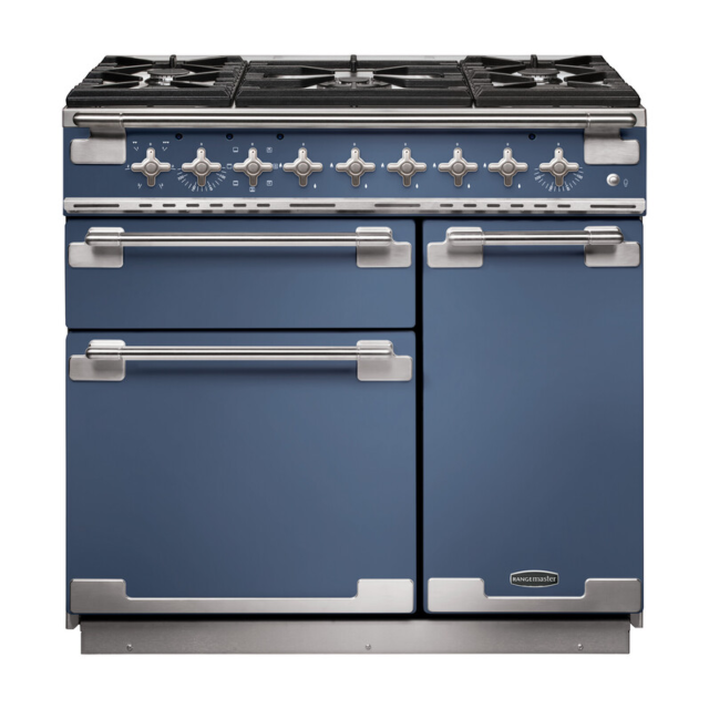 Rangemaster Elise 90 Dual Fuel Stone Blue ELS90DFFSB/